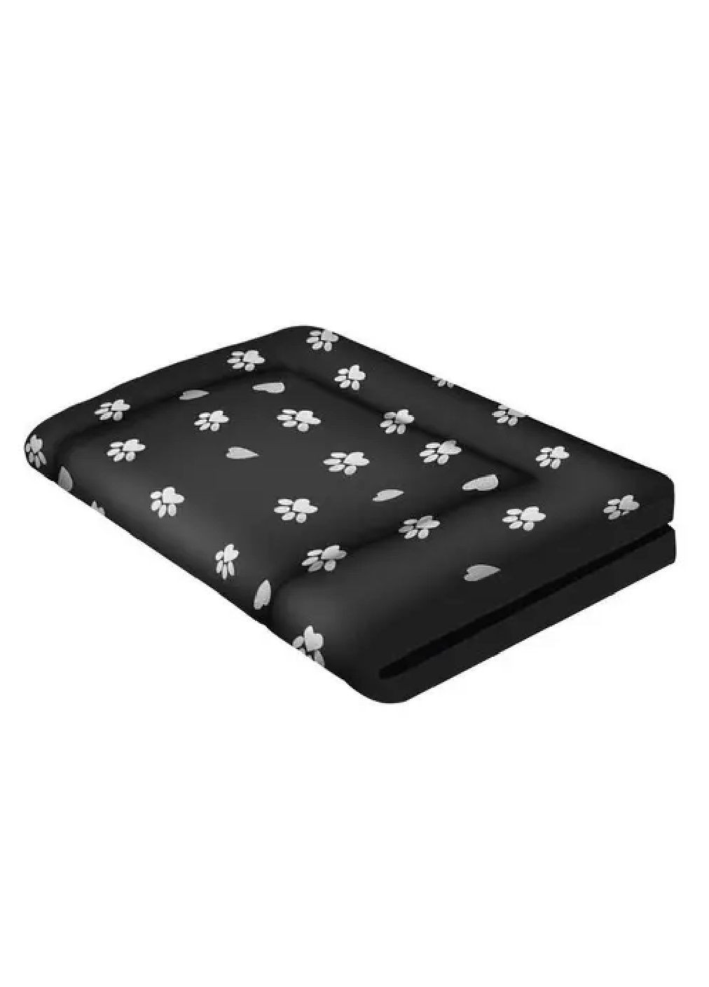 Лежак підстилка килимок прямокутний водонепроникний для собак зі знімним чохлом 100х70х4 см (478795-Prob) Чорний з білим Unbranded (312149491)