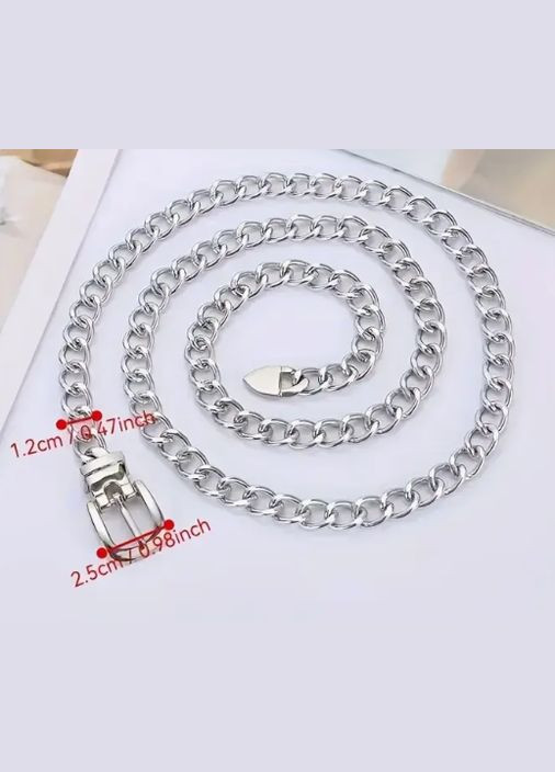 Ремінь ланцюжок жіночий металевий тонкий No Brand (336546059)