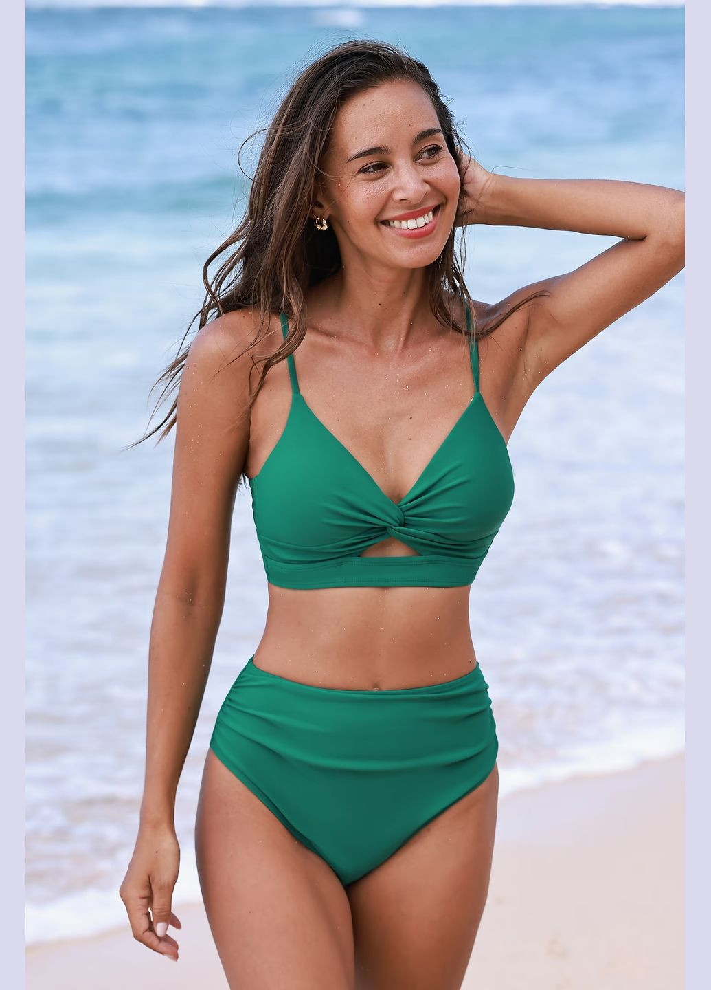 Зеленый летний купальник CUPSHE