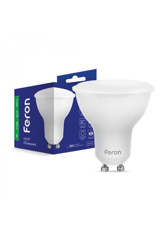 Светодиодная лампа LB-240 4W GU10 2700K (25744) Feron (305759076)