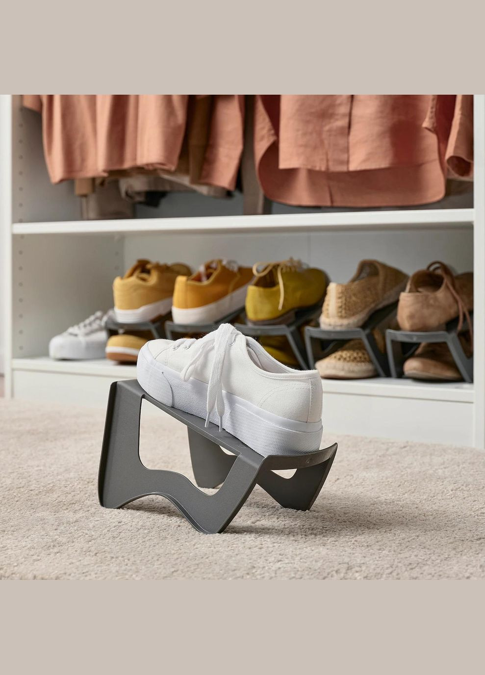 Контейнер для взуття ІКЕА MURVEL 14х14х24 см сірий (20434832) IKEA (267902072)