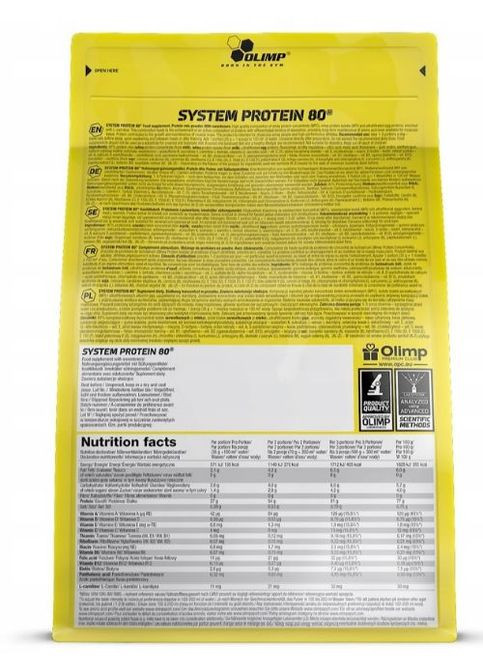 Olimp Nutrition System Protein 80 700 g /20 servings/ Banana Olimp Sport Nutrition (284120283)