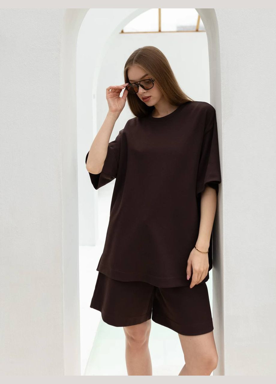 Жіночий костюм з футболкою та шортами вільного крою Avanti (334676890)