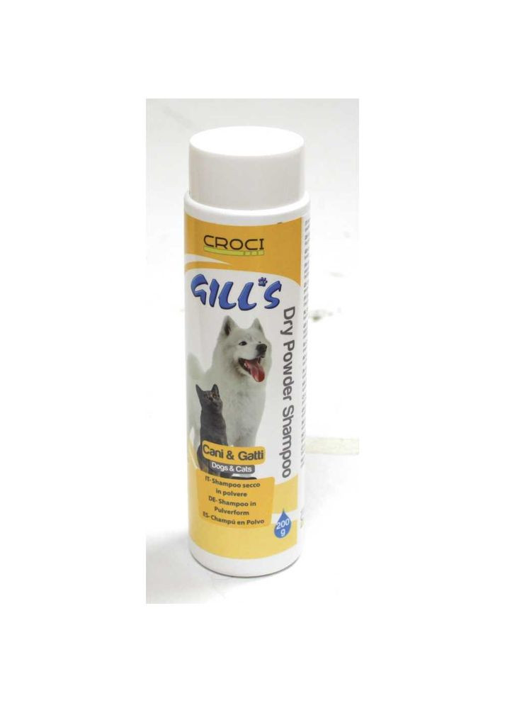 Шампунь GILL'S сухой, универсальный, 200г. Уход и гигиена для собак и кошек (С3052024) Croci (278308158)