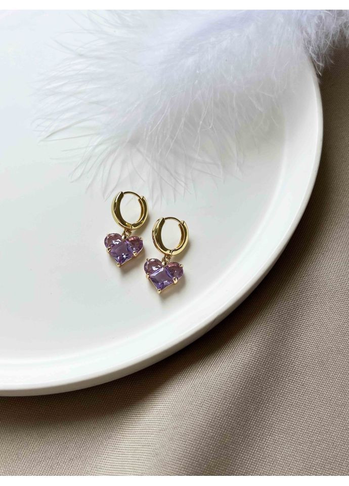 Сережки з сердечком 4765 LeBijou (367579968)