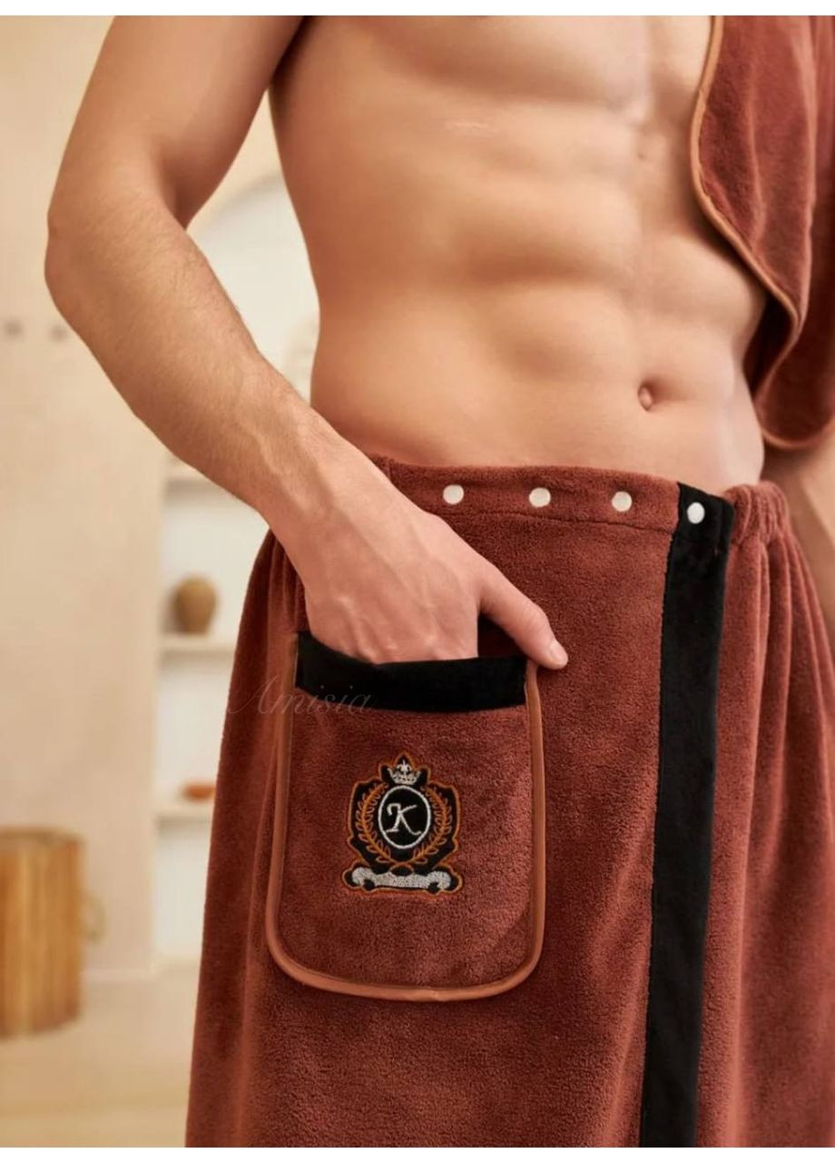 Мужской набор в сауну (Полотенце 35х70см+колт 80х150см) Mallory Home (361967360)