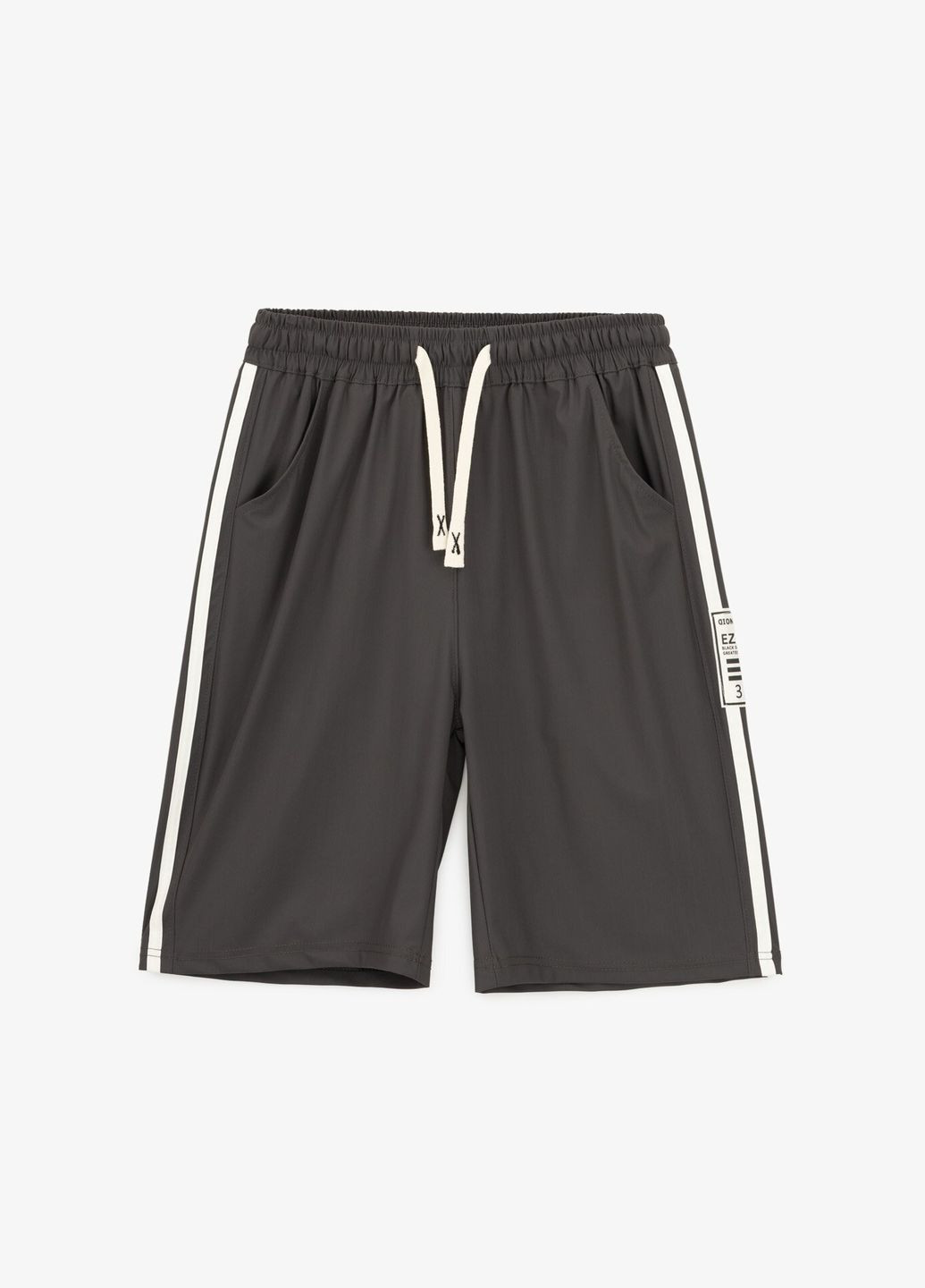 Спортивные шорты однотонные для мальчика 9311 140 см Серый shop (2000991050440) Dinomin (357436404)