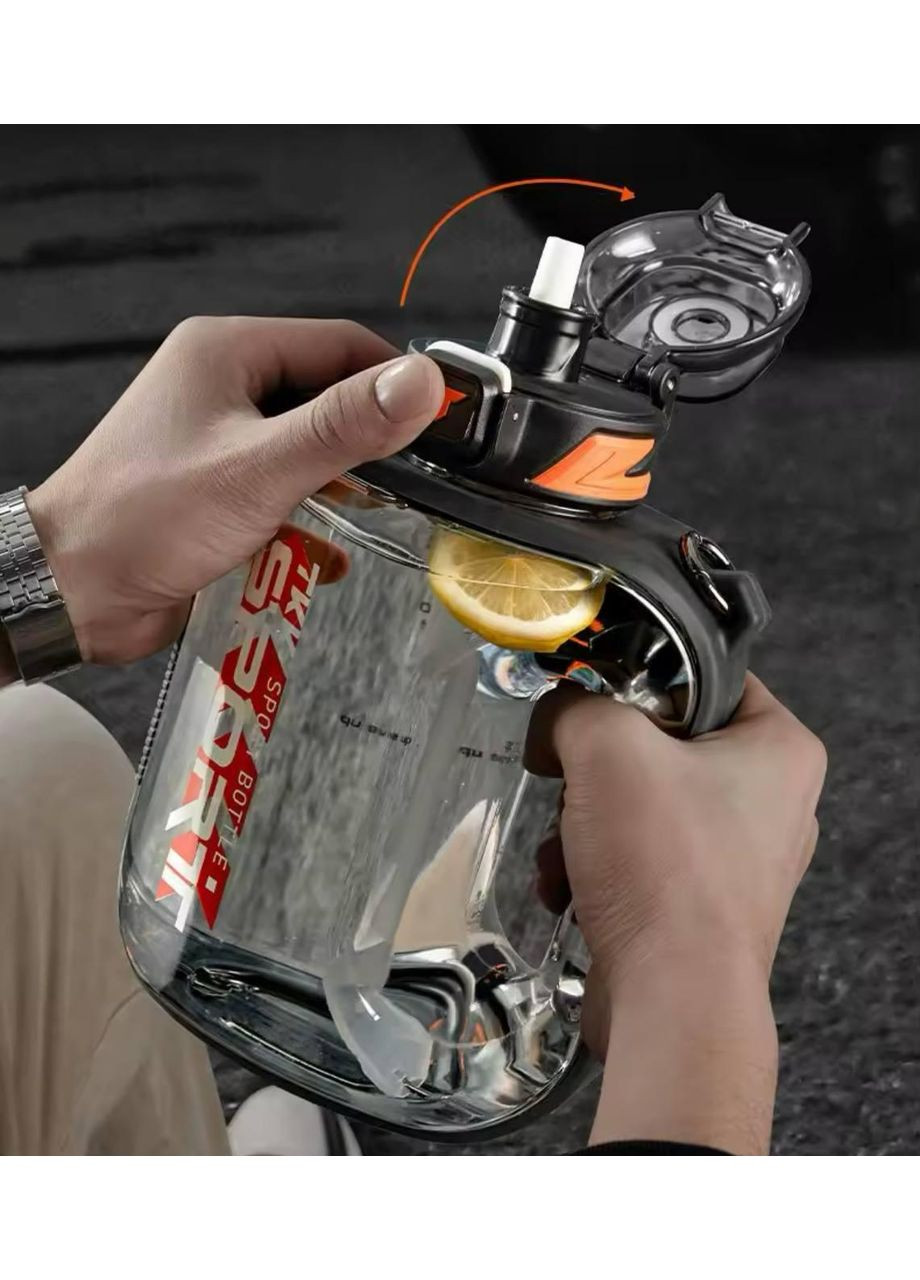 Пляшка TKK SPORT для води 1600 мл із безпечного тритану. Біла No Brand (296101775)