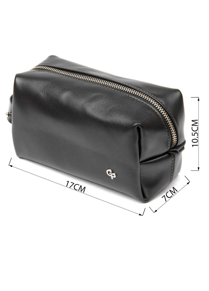 Кожаная мужская косметичка 11415 Черный Grande Pelle (331907129)