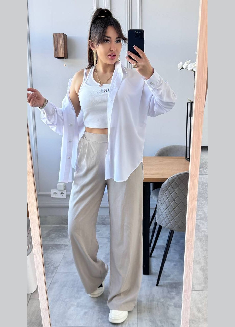 Сорочка оверсайз із легкої тканини софт Vakko (335003820)