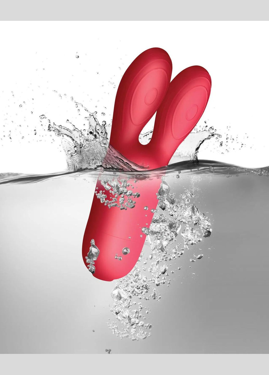 Клиторальный вибратор Coral Kiss с ушками, два мотора, работа от батареек (в комплекте) SugarBoo (335389768)