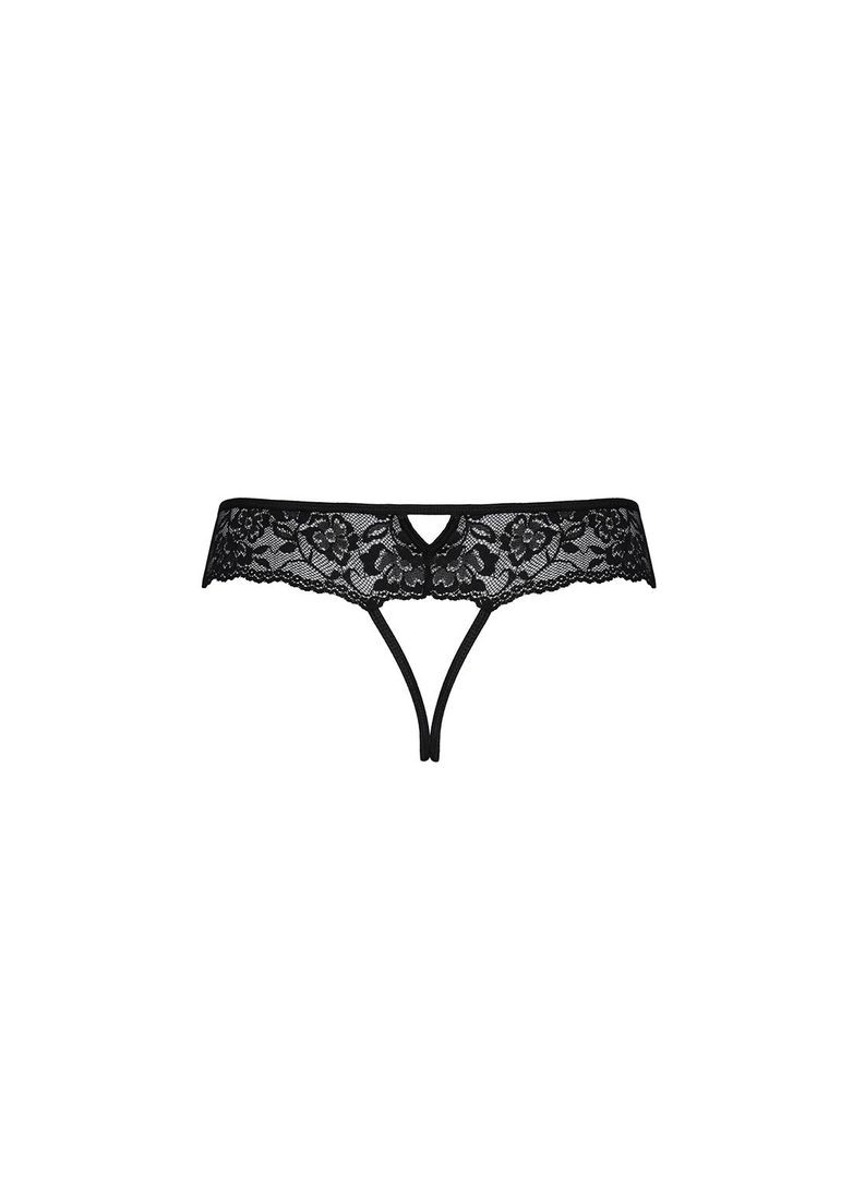Мереживні стрінги з доступом SENIA THONG XXL/XXXL, black Passion (369951778)