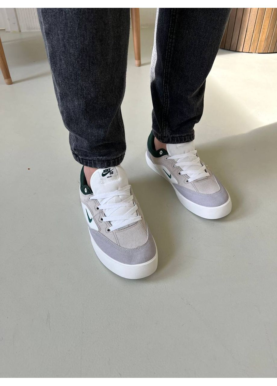 Сірі Осінні кросівки чоловічі nike sb skate shoes white green найк сб данк No Brand