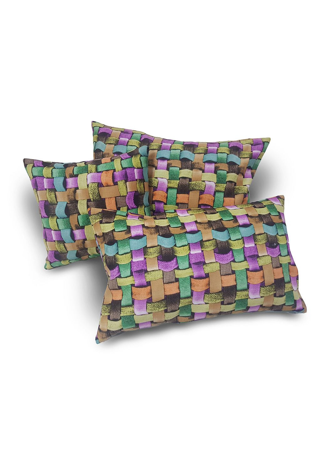 Комплект подушок 3Д переплетіння 53х33см 2шт 31х31см 1шт кольорові (п_0678) Firanka Abstract (315040617)