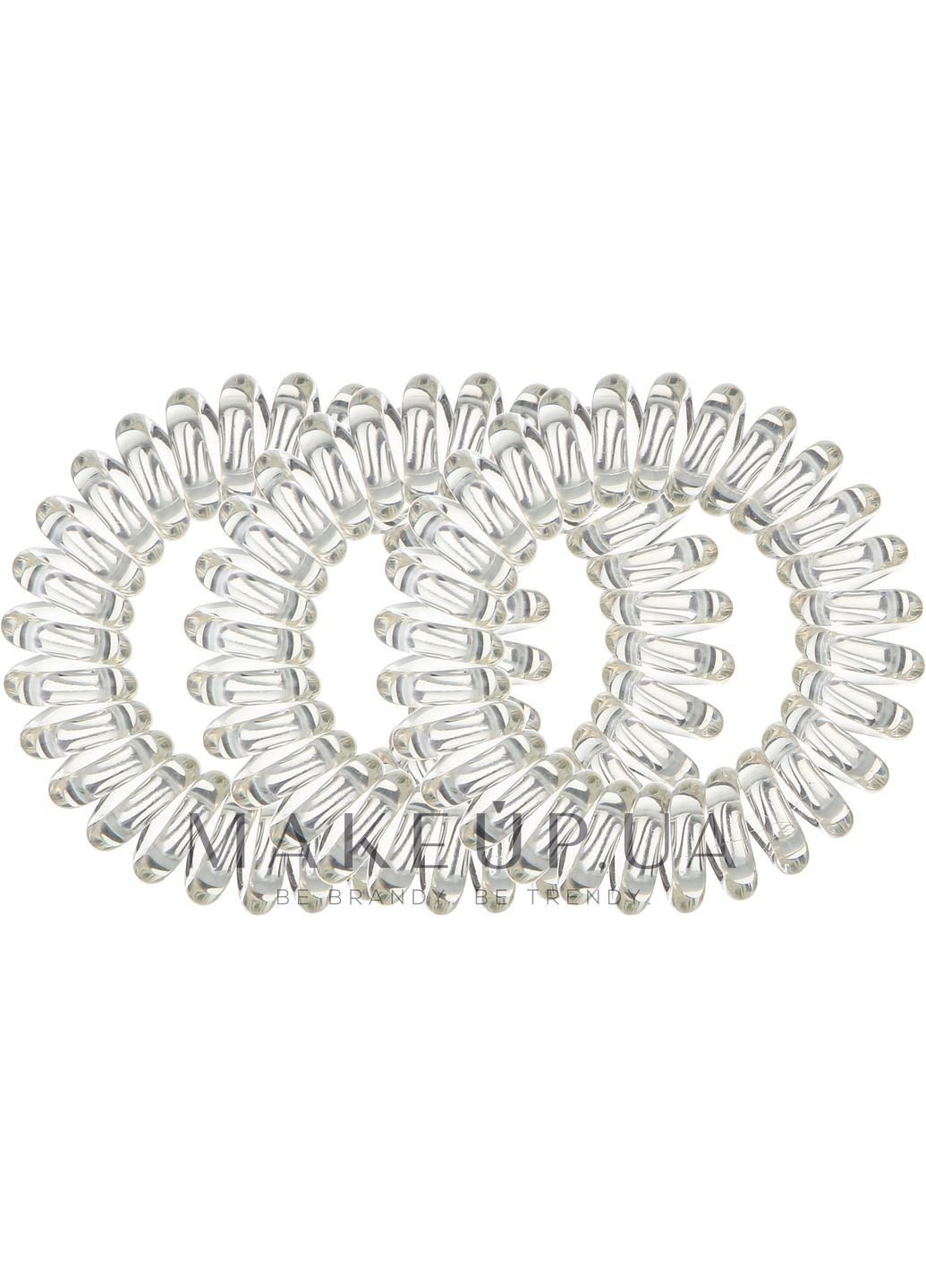 Резинка-браслет для волос Power Crystal Clear Perfomance Hair Spiral 3шт (1261347-27058884) Invisibobble (365800247)