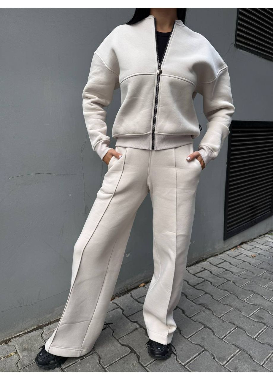 Костюм Турция премиум качества,бомбер и брюки палаццо,тринитка футер начес Україна (367184611)