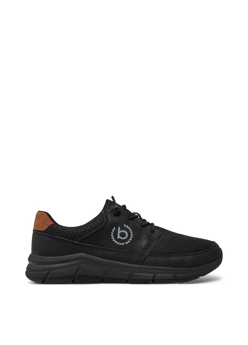 Черные всесезонные мужские кроссовки 341-afa09-5000-1000 черный кожа Bugatti
