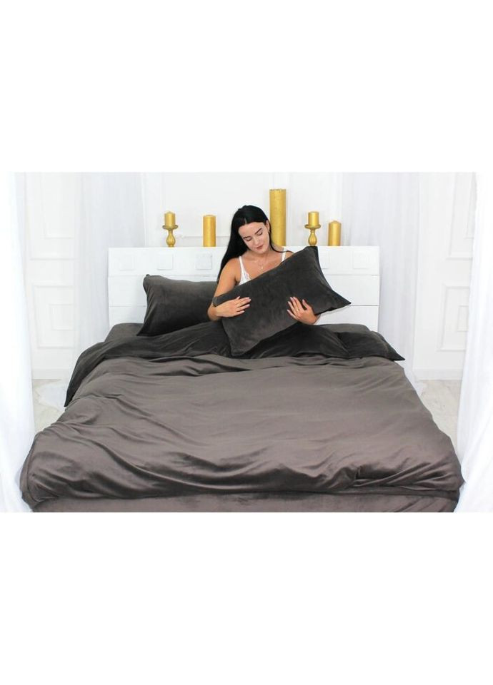 Постельное белье Велюр Winter Frost 28-0003 Brown Velvet Полуторный (2200003993585) Mirson (314968468)