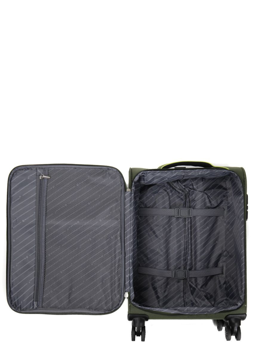 Чемодан маленький S тканевый 22204 58×36×22см 35+9см Хаки Snowball (297642922)