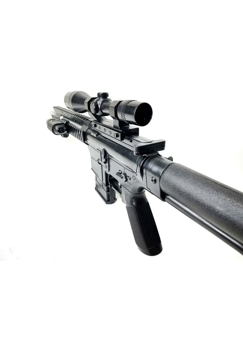 Детский Автомат Винтовка с Лазерным прицелом и фонариком P.137 пульки 6 мм CYMA (360544423)