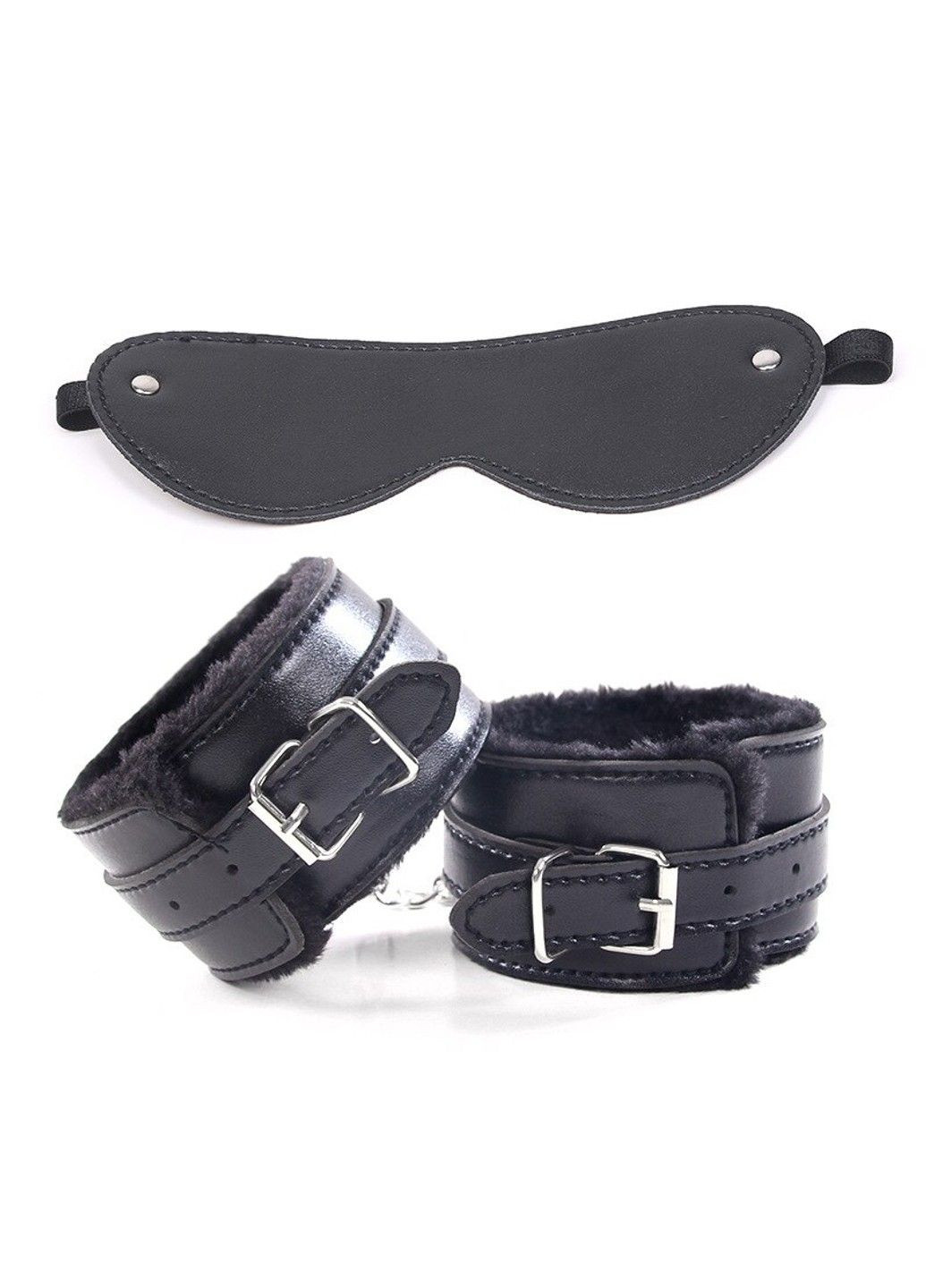 Набір БДСМ із 7 предметів чорного кольору для рольових ігор We Love (284279300)