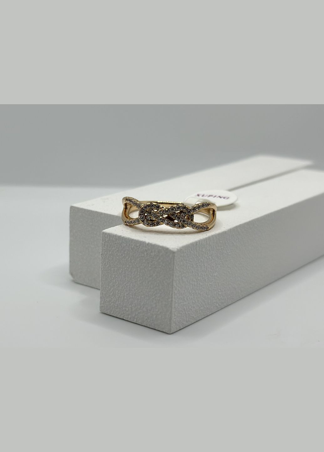 Кольцо Xuping с белыми фианитами, размер 20 Xuping Jewelry (323223468)