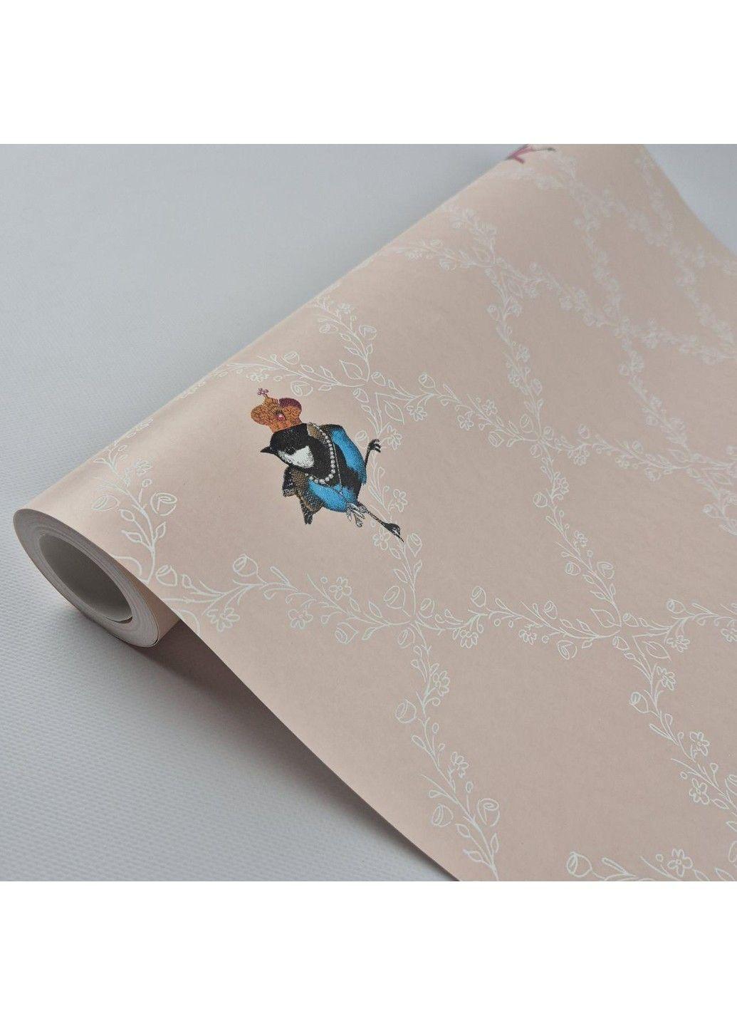 Шпалери вінілові на флізеліні 0.53 × 10.05 м 54112, рожеві — для спальні, вітальні, дитячої MARBURG (368895598)