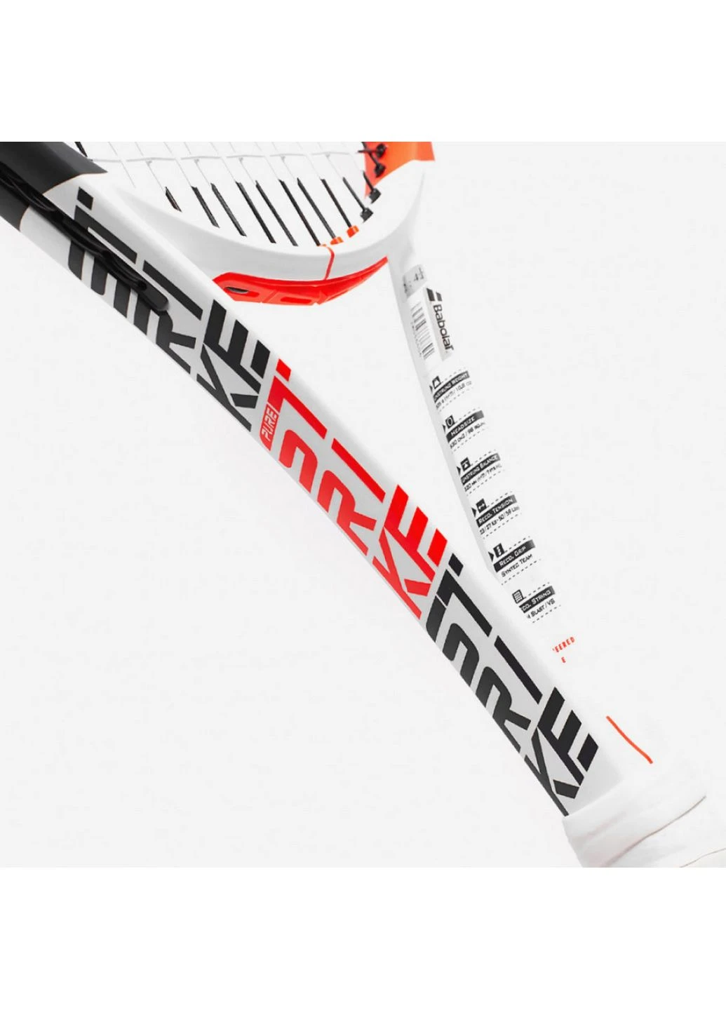 Ракетка для большого тенниса Pure Strike 18/20 Unstr No Cover Gr3 White/Red 101404-323 Babolat (399394473)