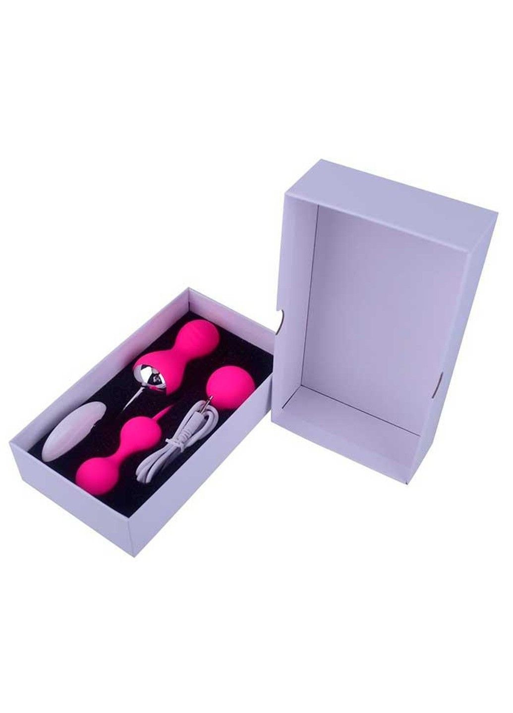 Розовый набор вагинальных шариков Кегеля с вибрацией "Rewolution Rewobeads" No Brand (288538929)