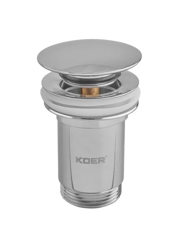 Донний клапан для раковини 1 1/4'' з переливом автоматичний СLICK-СLACK ( ) (KR5782) KOER PW-07-01 (388589253)