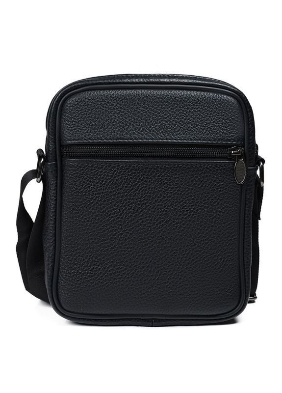 Чоловіча шкіряна сумка-барсетка через плече Qvant 666 - Чорного кольору Tiding Барсетка (366889807)