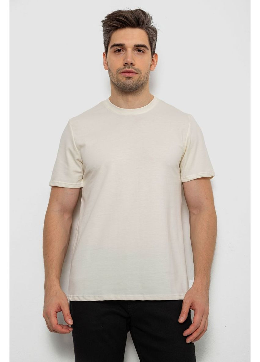 Кремова футболка чоловіча однотонна,, 238r155 Annabelle