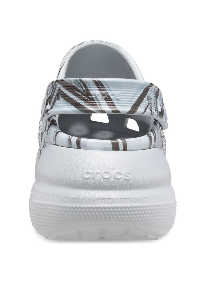 Серебряные женские кроксы classic crush disco m4w6-36-23 см shimmer multi 208121 Crocs