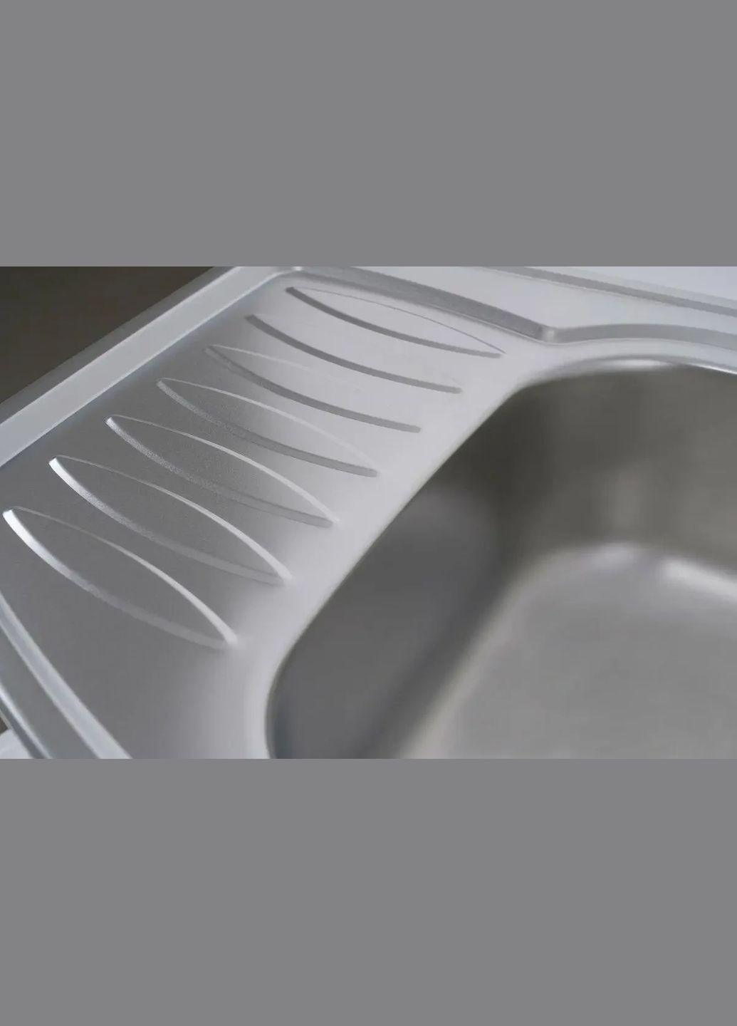 Кухонна мийка 7851 з нержавіючої сталі 0,8 мм, 78x51 см, Трапеція, Сатин (000016243) Platinum (302520579)