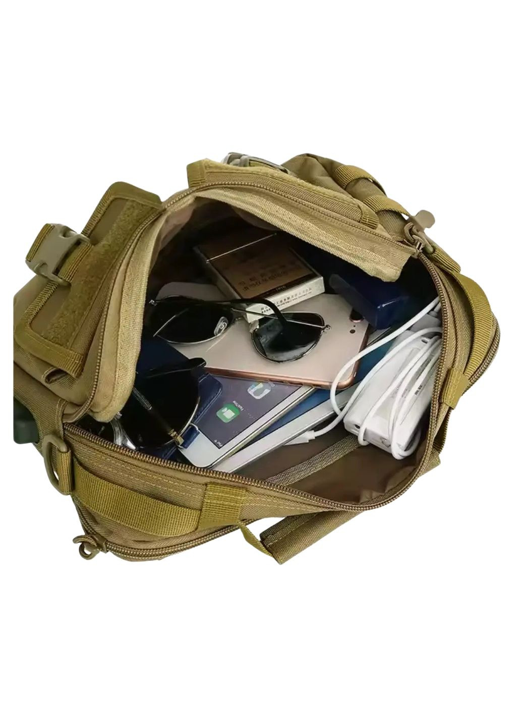 Дорожная тактическая сумка для документов и планшета с USB KT6007005 Solve (305743500)