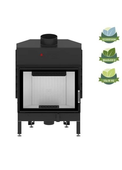 Каминная топка ALBERO AL16S.H-DI Стекло декор+дополнительное внутреннее стекло Hitze (370384969)