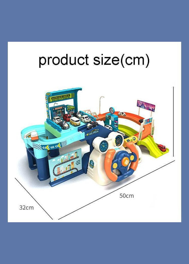 Дитячий двоповерховий ігровий паркінг T904А з кермом Fun Game (327796933)