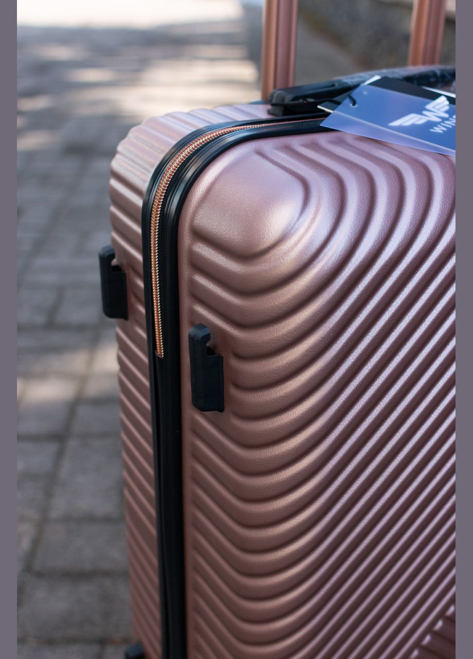 Чемодан пластиковый WN-01 большой L, цвет серый Wings Wn01 (323652003)