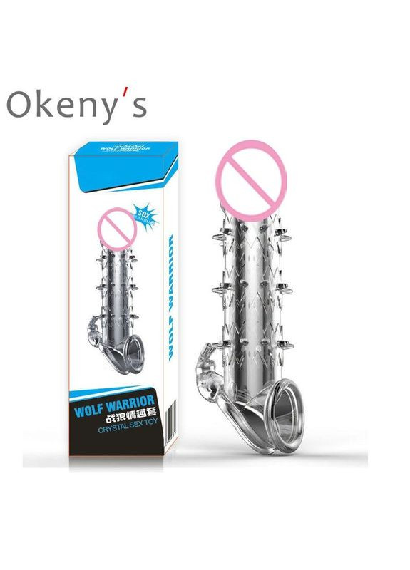 Насадка на член з м'якими шипами для збільшення пеніса 138*30*32 mm Розмір A / 138 mm * 30 mm YUECHAO (306854934)