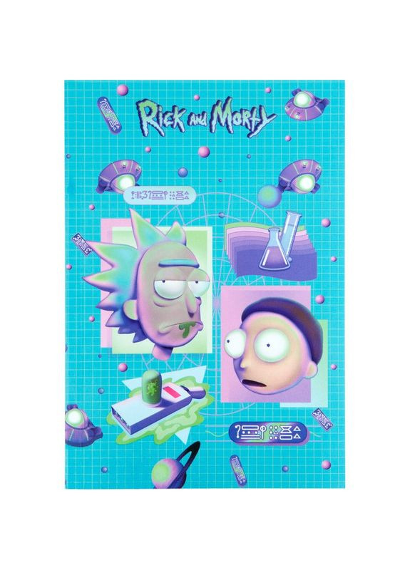 Блокнот А5/64 " " /RM23-193-2/ чистый, термобиндер, Rick and Morty (1/10) Kite (367753351)
