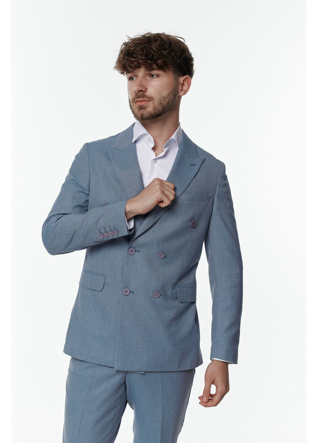 Серо-голубой демисезонный костюм NAVI