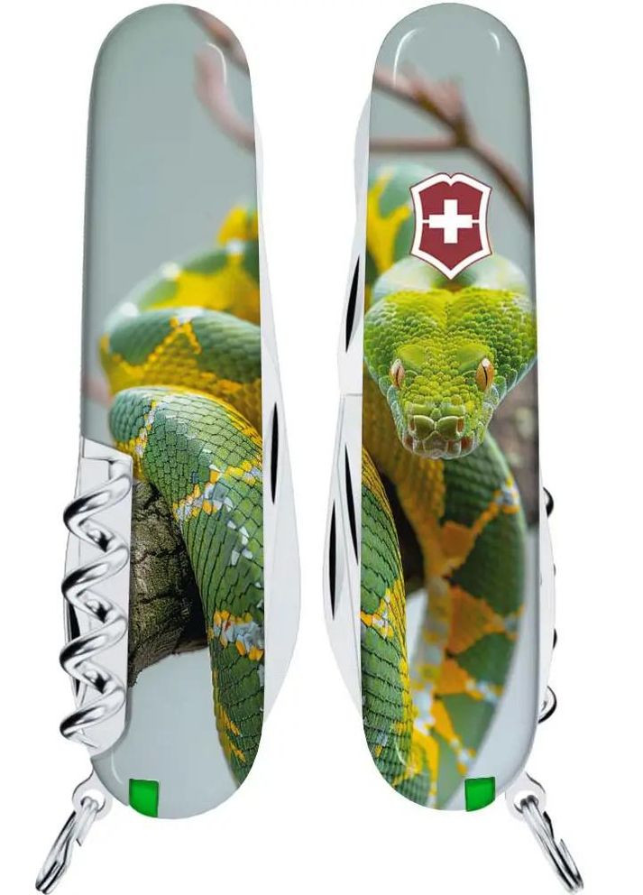 Нож Swiss Army Climber Zodiac. Зеленая змея Victorinox (316446151)