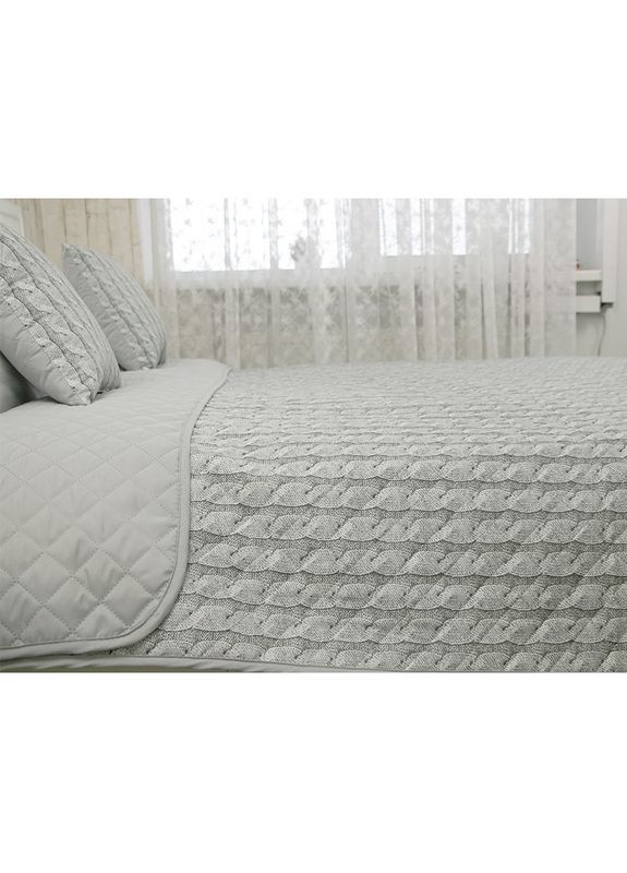 Набір покривало 212х240 + 2 подушки 40х40 "Grey Braid" Руно К_993.52У_Grey Braid (302673014)