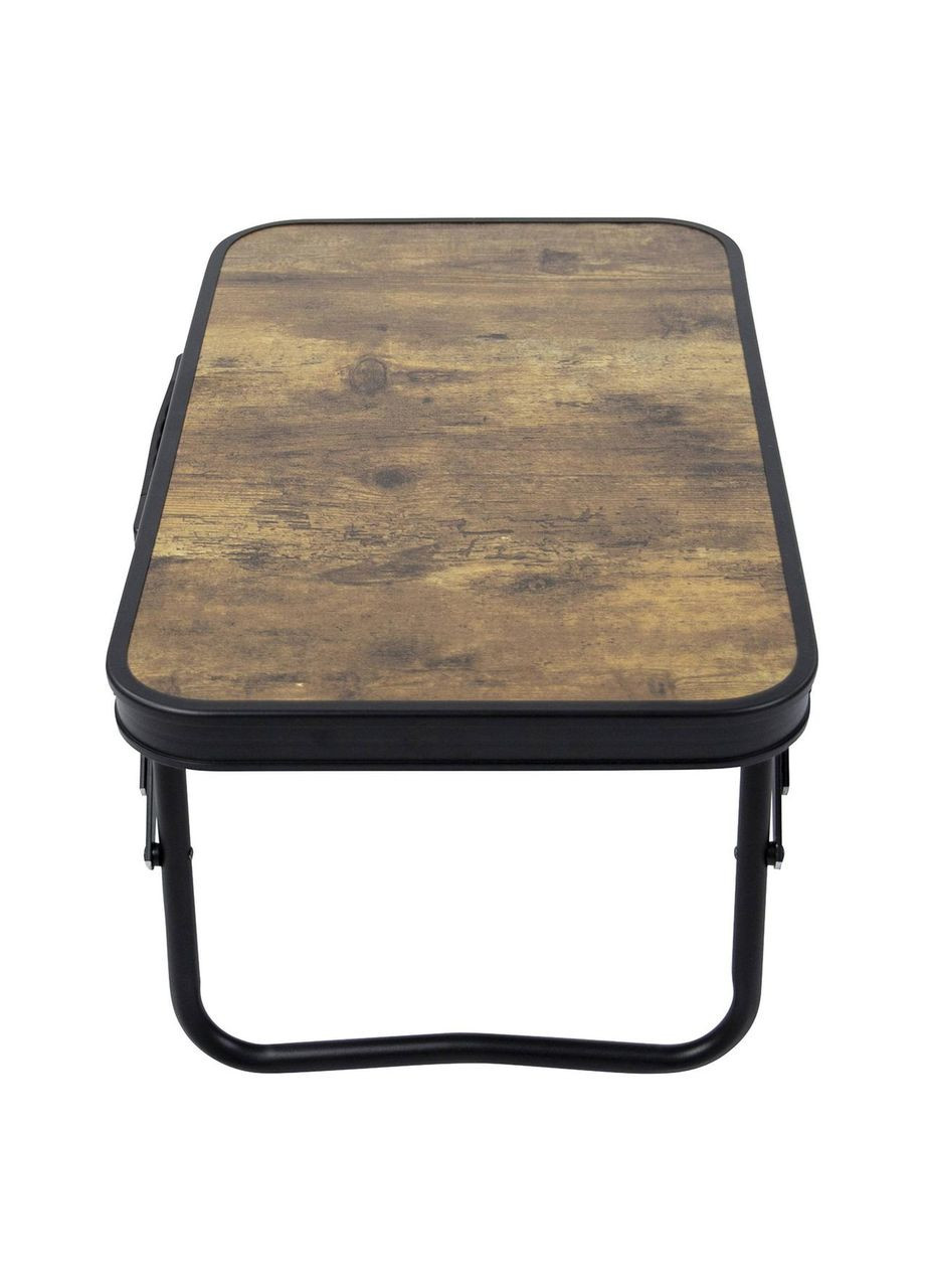 Стол Woodbine Compact 56x34 cm Black/Wood look (1404190) Bo-Camp (363044954)