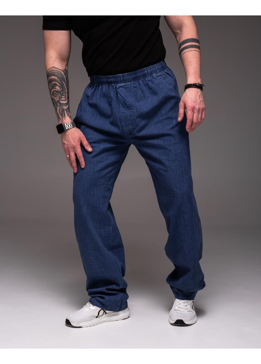 Чоловічі Штани Великі Розміри Легкий Дихаючий Матеріал No Brand (353700767)