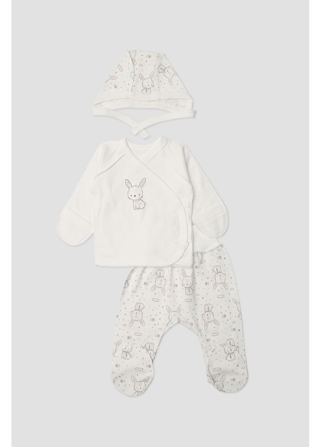 Молочный демисезонный костюм ясли для мальчика цвет молочный цб-00283071 Бома