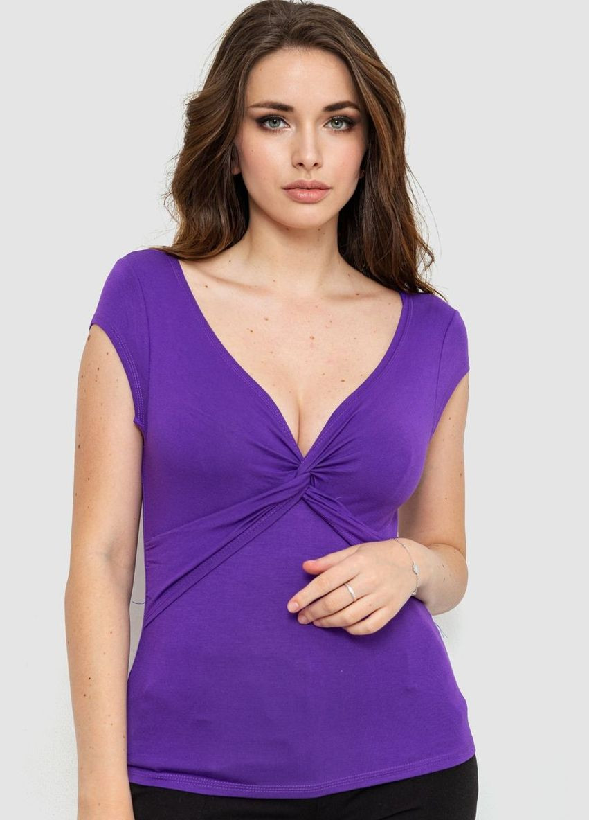 Фіолетова демісезон футболка жіноча, колір білий, Ager