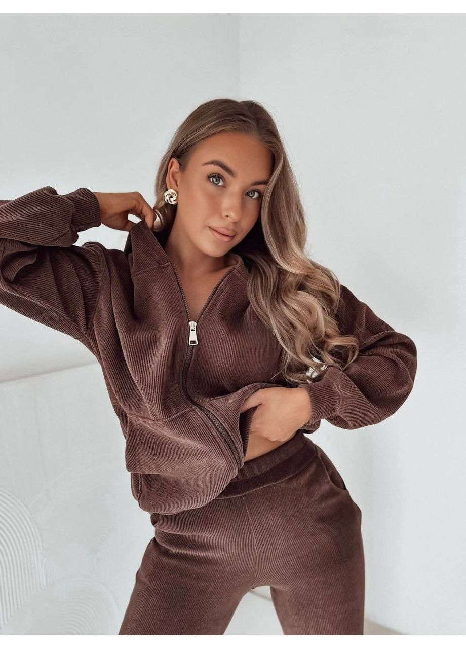 Жіночий вельветовий спортивний костюм FINO Mode (360974244)