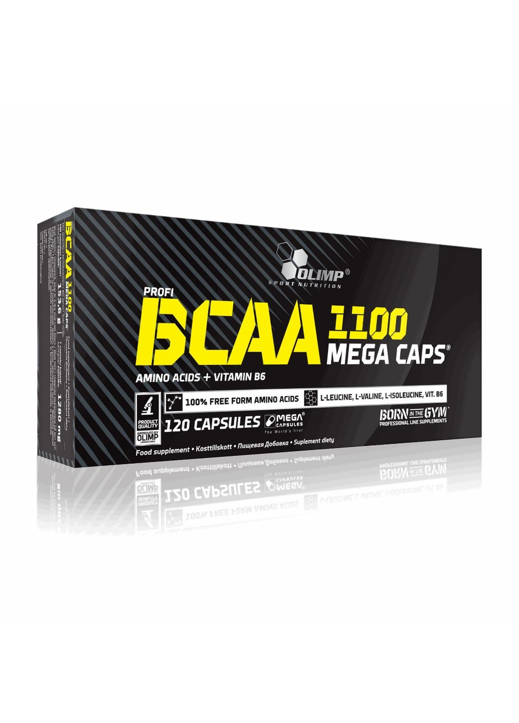 Аминокислота BCAA 1100 Mega Caps, 120 капсул Olimp (293342159)