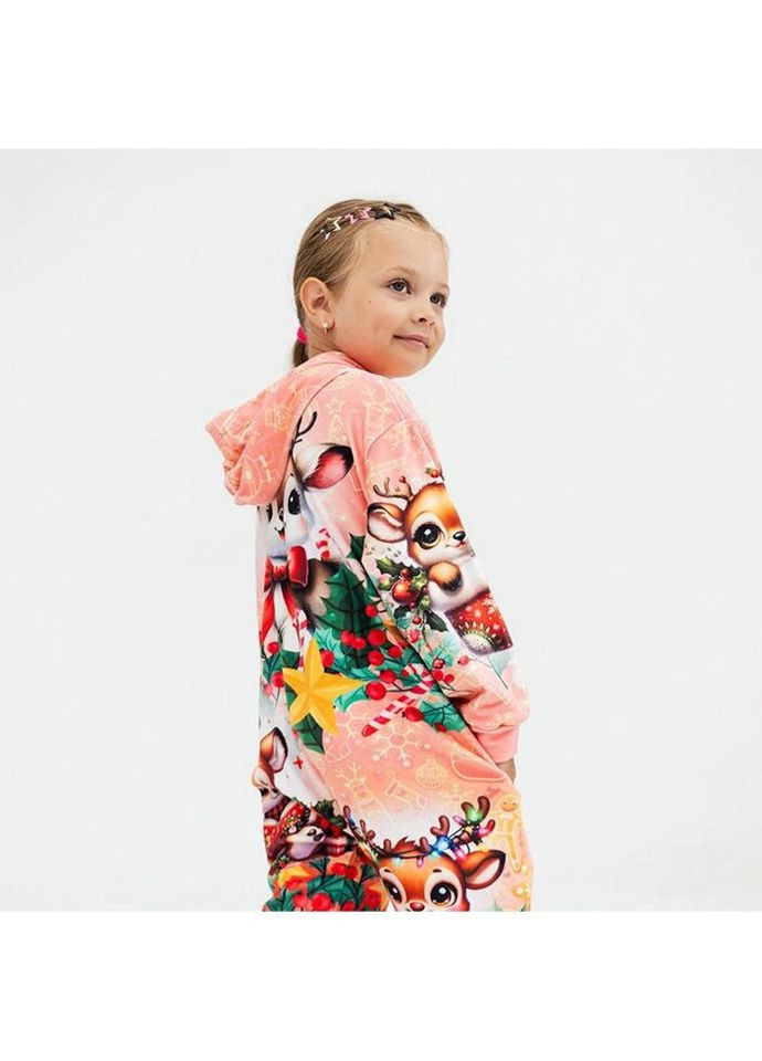 Кигуруми для детей до 3 лет 3D Новогоднее оленятко 3893, 98, см FlexDress (324623745)